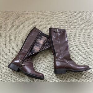 Aquatalia Dark Brown Leather Boots (runs small)